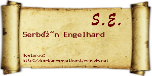 Serbán Engelhard névjegykártya